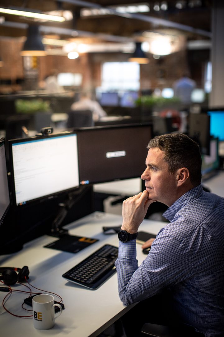 Team member working